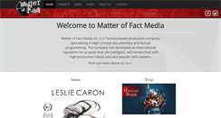 Desktop Screenshot of matteroffactmedia.com