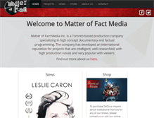Tablet Screenshot of matteroffactmedia.com
